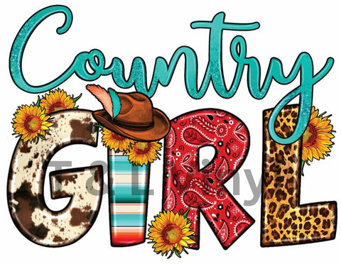 Country Girl Sublimation Prints 27