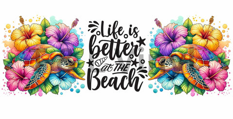 (13) Life is better on the beach 16oz Wrap