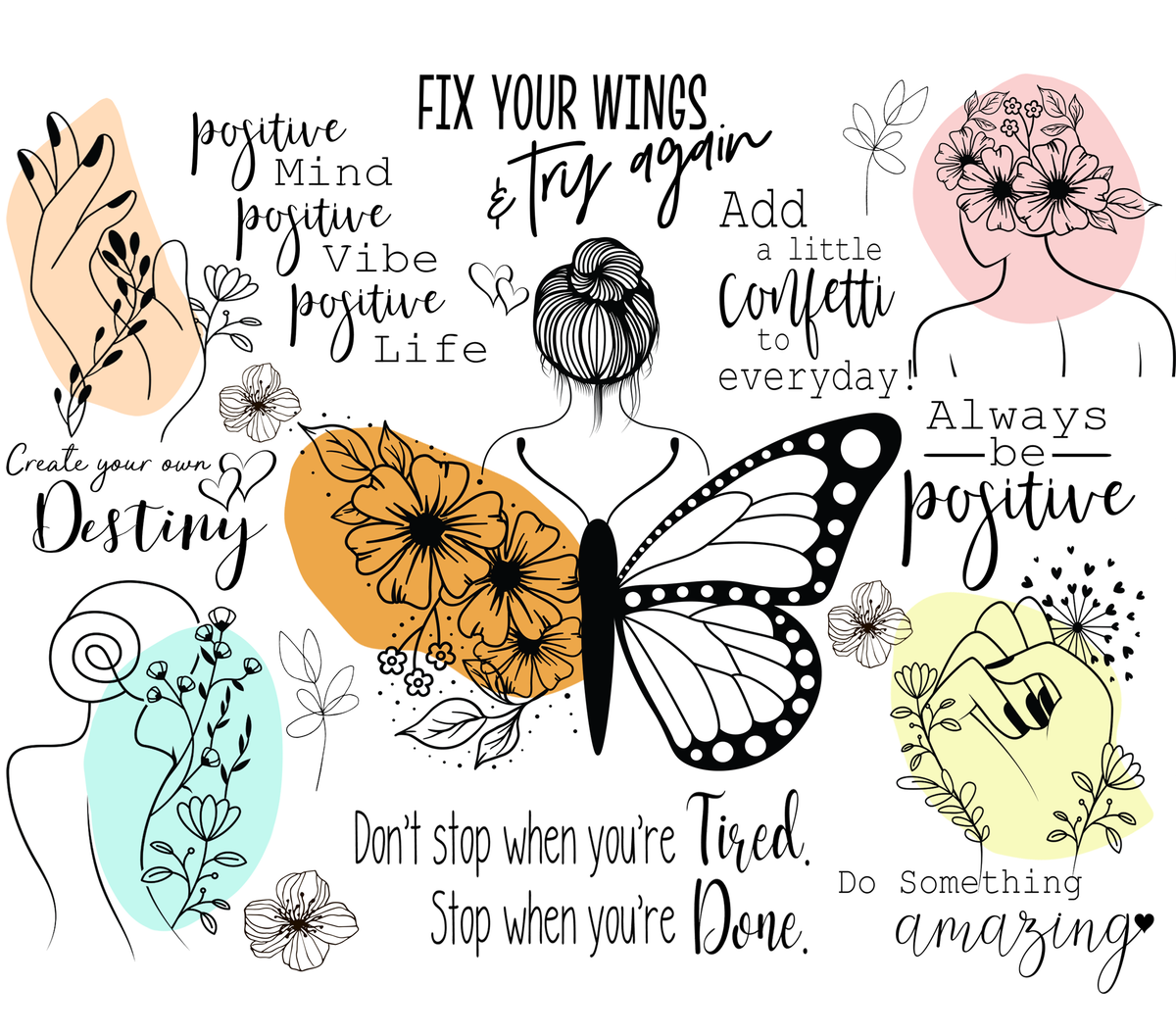 Image showcasing Mindset 20oz Sublimation wrap (123) – T & L Vinyl