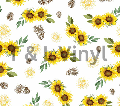 Tiny Sunflowers 20 oz Sublimation wrap (341)