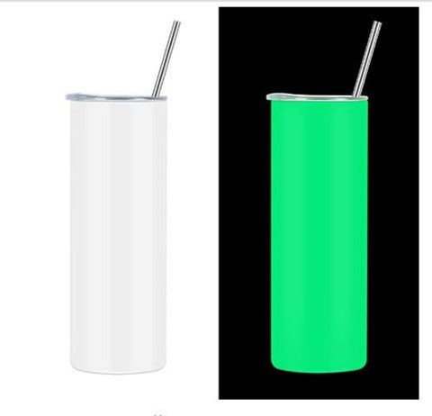Glow in the Dark 20oz Skinny Tumblers (perfect for Sublimation or Permanent Vinyl)