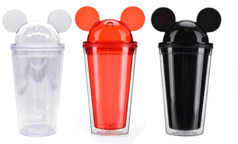 16oz Double Wall Tumbler with matching coloured straw