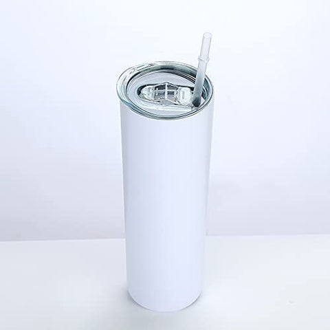 White 20oz Skinny Tumblers (perfect for Sublimation or Permanent Vinyl) Arriving Wednesday 15th