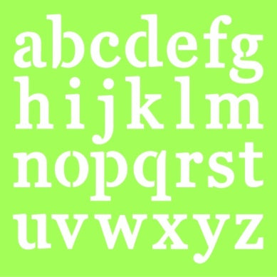 Lowercase Letter Template