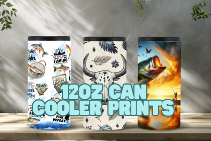 12oz Can Cooler Sublimation Prints
