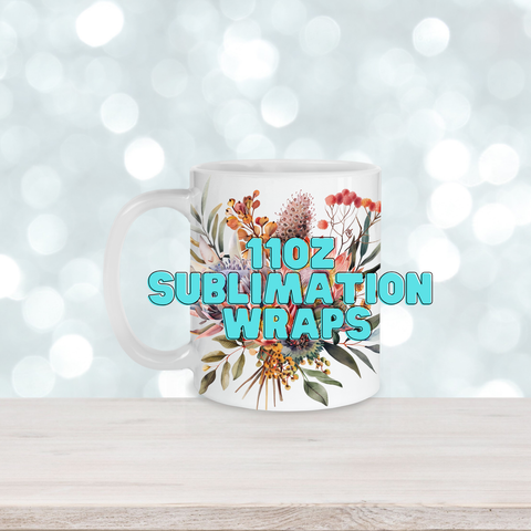 11oz Sublimation Mug Wraps