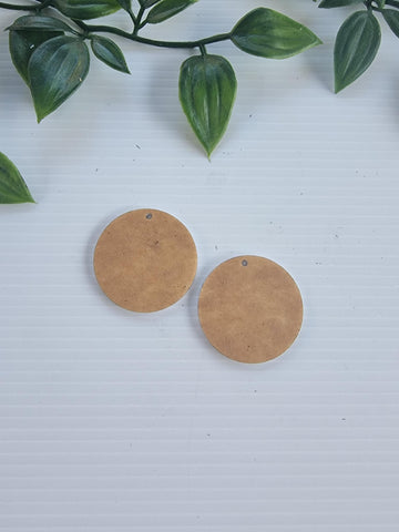 Acrylic Earrings Large Big Circle
