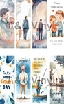 Father's Day Bookmark Sublimation Sheet 128