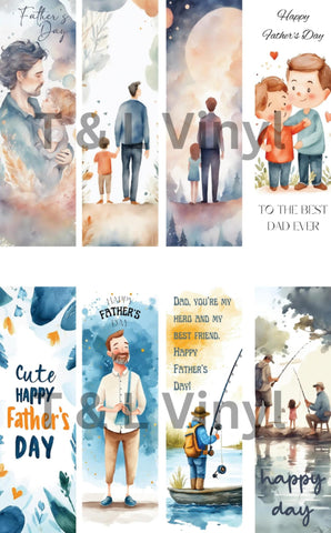 Father's Day Bookmark Sublimation Sheet 128