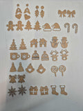 Acrylic Earrings Christmas 20 pack