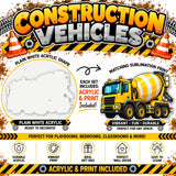 Construction Vehicles Blanks – Perfect for Sublimation