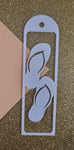 Thongs Acrylic Bookmark  with tassel