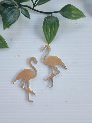 Acrylic Earrings Flamingo