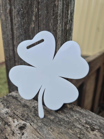 Blank 4 leaf Clover Bag Tag