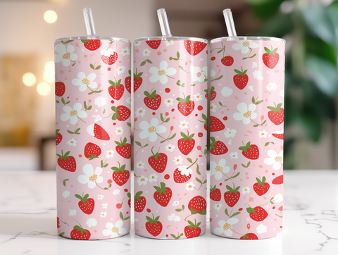 Strawberry 20 oz Sublimation wrap (288)