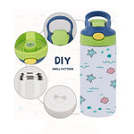 12oz Straight cute Sippy cup kids tumbler