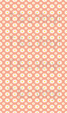 Peach Flower Blank Sublimation Sheet 143