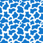 (130) Light Blue Cow pattern Print 30cm by 30cm