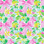 170 Green and pink bows 30cm x 30cm