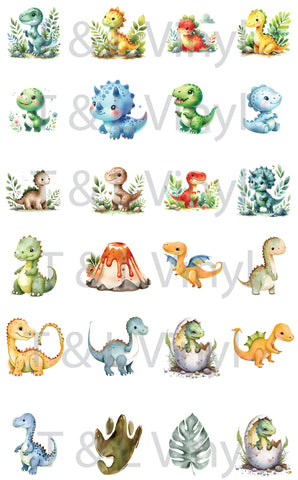 Clipart Sublimation images Dinosaur  - 171