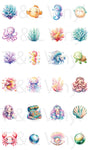 Clipart Sublimation images Under the sea  - 175