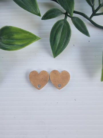 Acrylic Earrings Heart topper