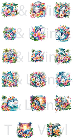 Dolphin Keyring Sublimation Prints 188