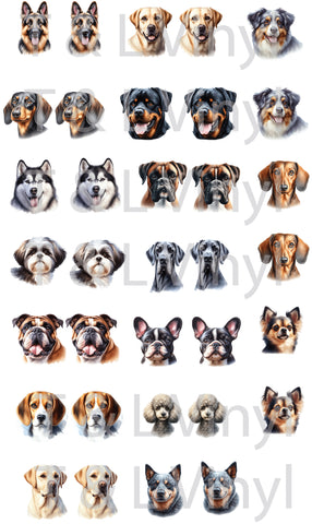 Dog Acrylic Earring with Sublimation Sheet bundle 190