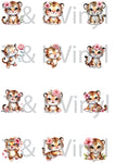 Tiger Keyring Sublimation Prints 191