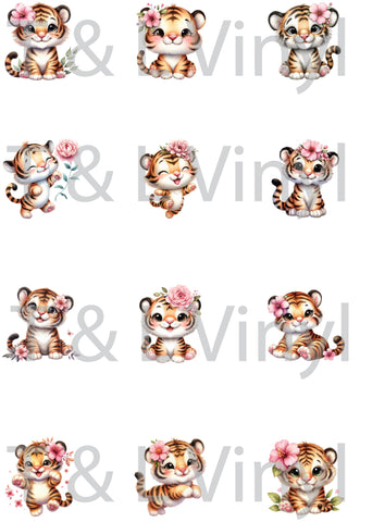 Tiger Keyring Sublimation Prints 191