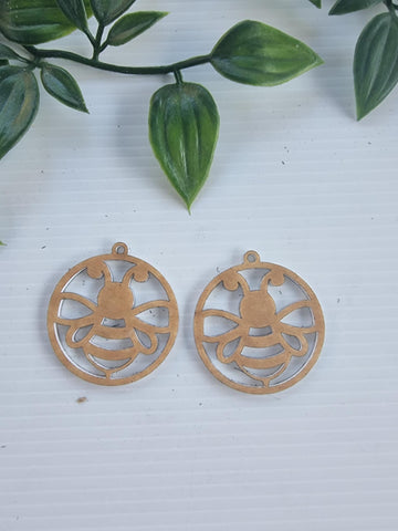 Acrylic Earrings Bee 3