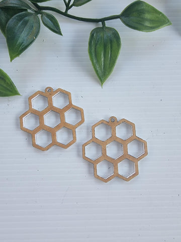 Acrylic Earrings Honey Flower