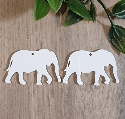 Acrylic Earrings - Elephants