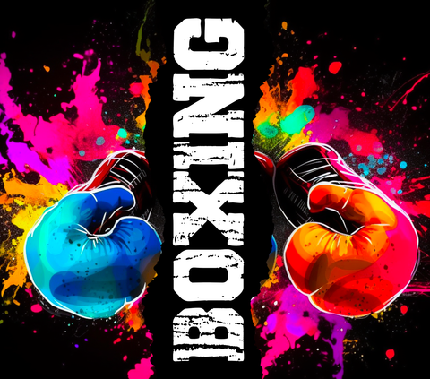 Colourful Boxing 20 oz vinyl wrap (234)