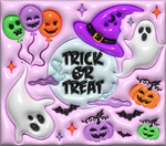 3D Trick or Treat 20 oz Sublimation wrap (112)