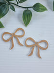 Acrylic Earrings Bow 1