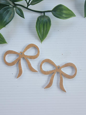 Acrylic Earrings Bow 1
