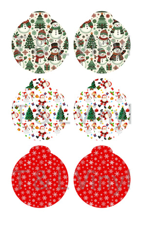 277 Christmas Bauble Sublimation Print