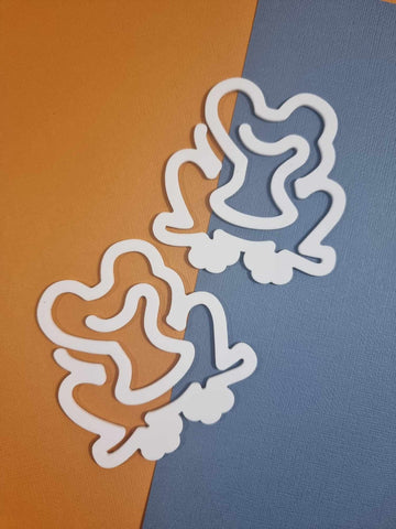 Jumbo Frog  Acrylic Paper Clips 9cm by 8cm