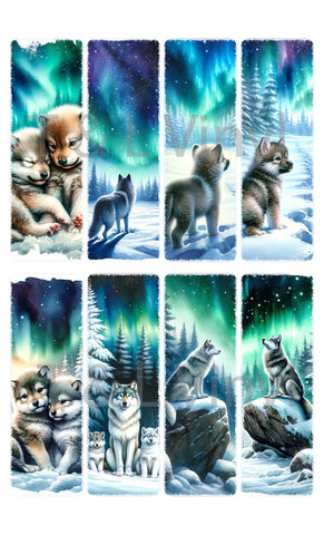 Wolf Bookmark Sublimation Sheet 289