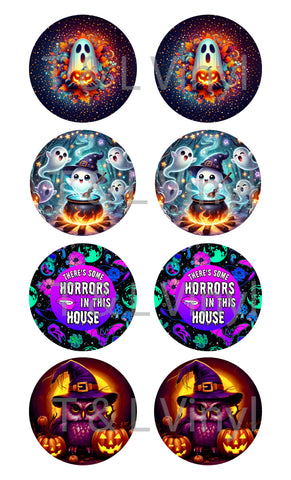 296 - Halloween 3in Wind Spinner Sublimation Print