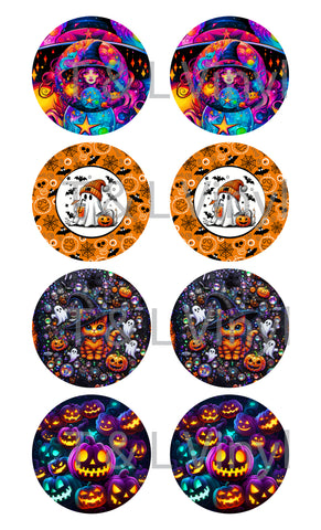 297 - Halloween 3in Wind Spinner Sublimation Print