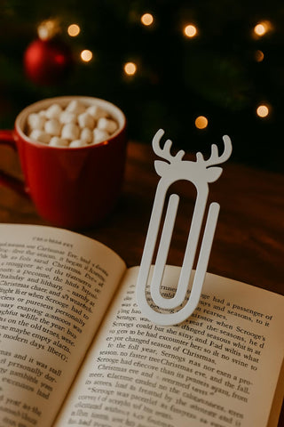 Jumbo Acrylic Reindeer Paper Clip