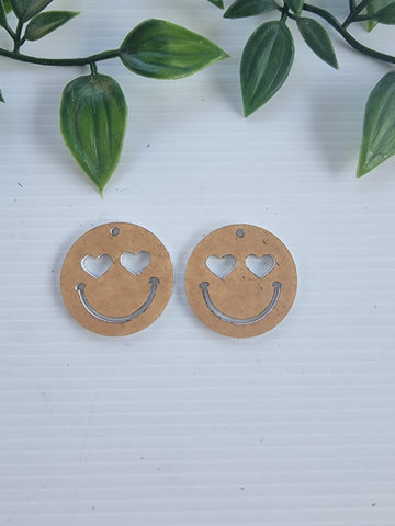 Acrylic Earrings Smiley