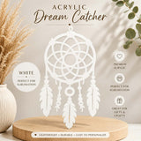Acrylic Dream Catchers 10cm by 17cm