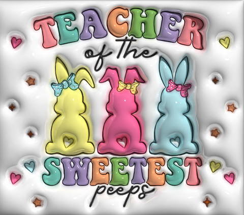 (3) Teacher Easter 20oz Wrap