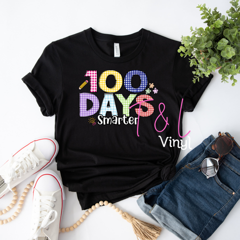 500 DTF 100 Days Smarter Adult print