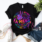 813 DTF- A mess adult print