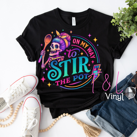 818 DTF- Stir the pot Adult Print