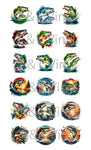 Fishing Keyring Sublimation Sheet 319